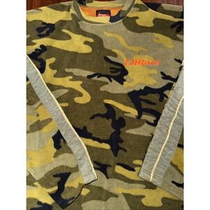 Vintage 90's Johnny Blaze AFFND Camouflage Crewneck  Fleece Pullover‎ Men's XL
